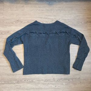 Dark blue GARAGE knit sweater